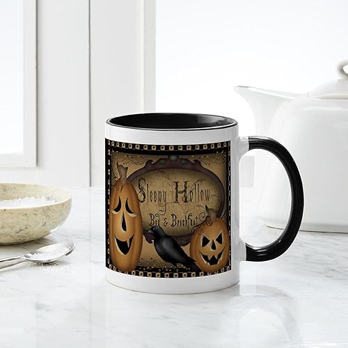 Miniatura 6 de CafePress Primitive Sleepy Hollow - Taza de café de cerámica de 11 oz (11.0 fl oz)