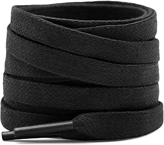 Flat Waxed Shoe Laces: Sneakers Shoelaces for Men&Women Boot - 2 Pair