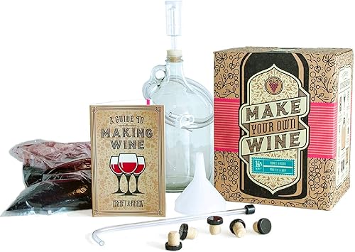 Miniatura 23 de Craft A Brew - Kit de vino Cabernet Sauvignon - Fácil para principiantes - Kit de elaboración de vino en casa - Incluye ingredientes y equipo
