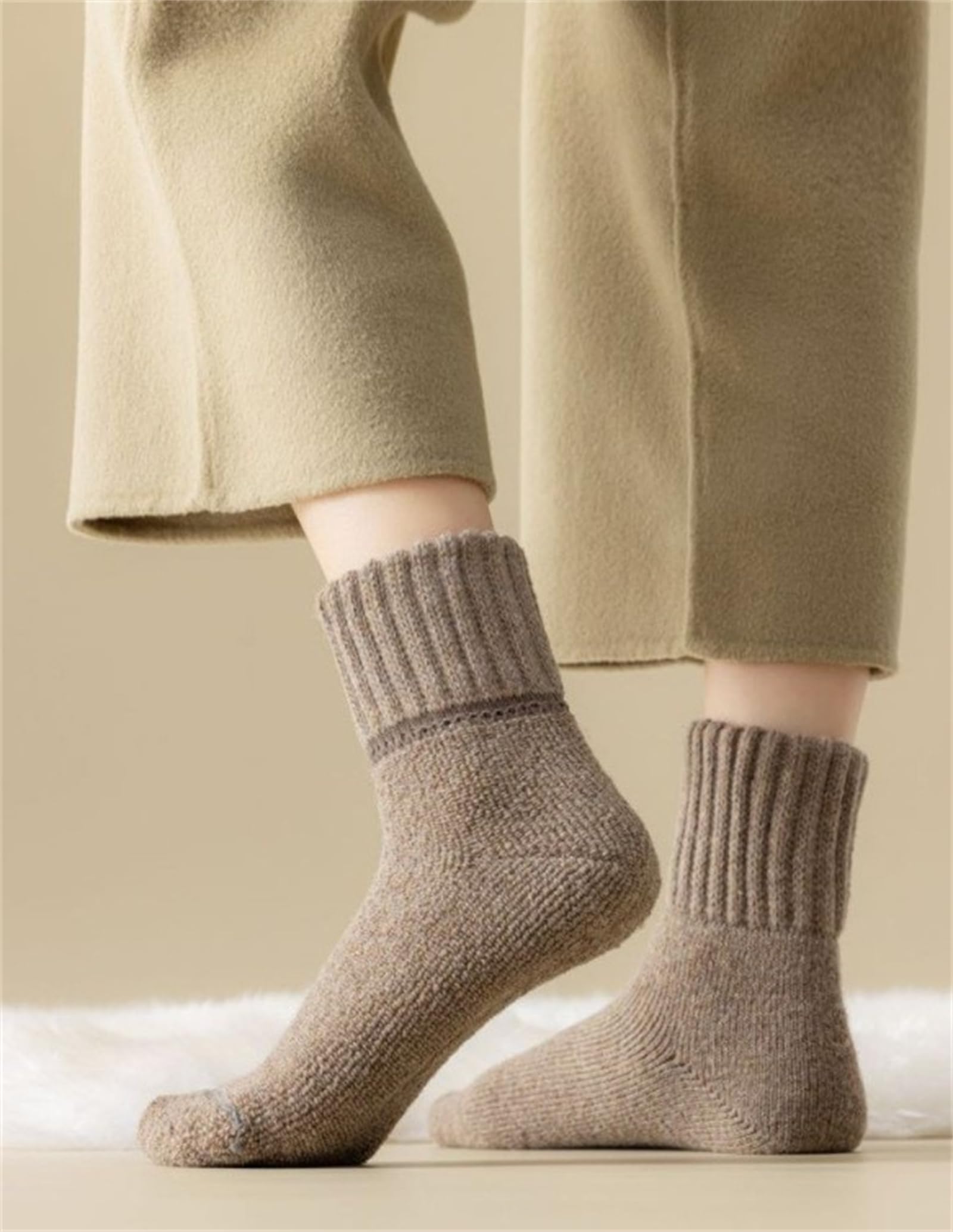 3 pares de calcetines térmicos gruesos para mujer, calcetines gruesos y acolchados térmicos para botas de invierno para mujer