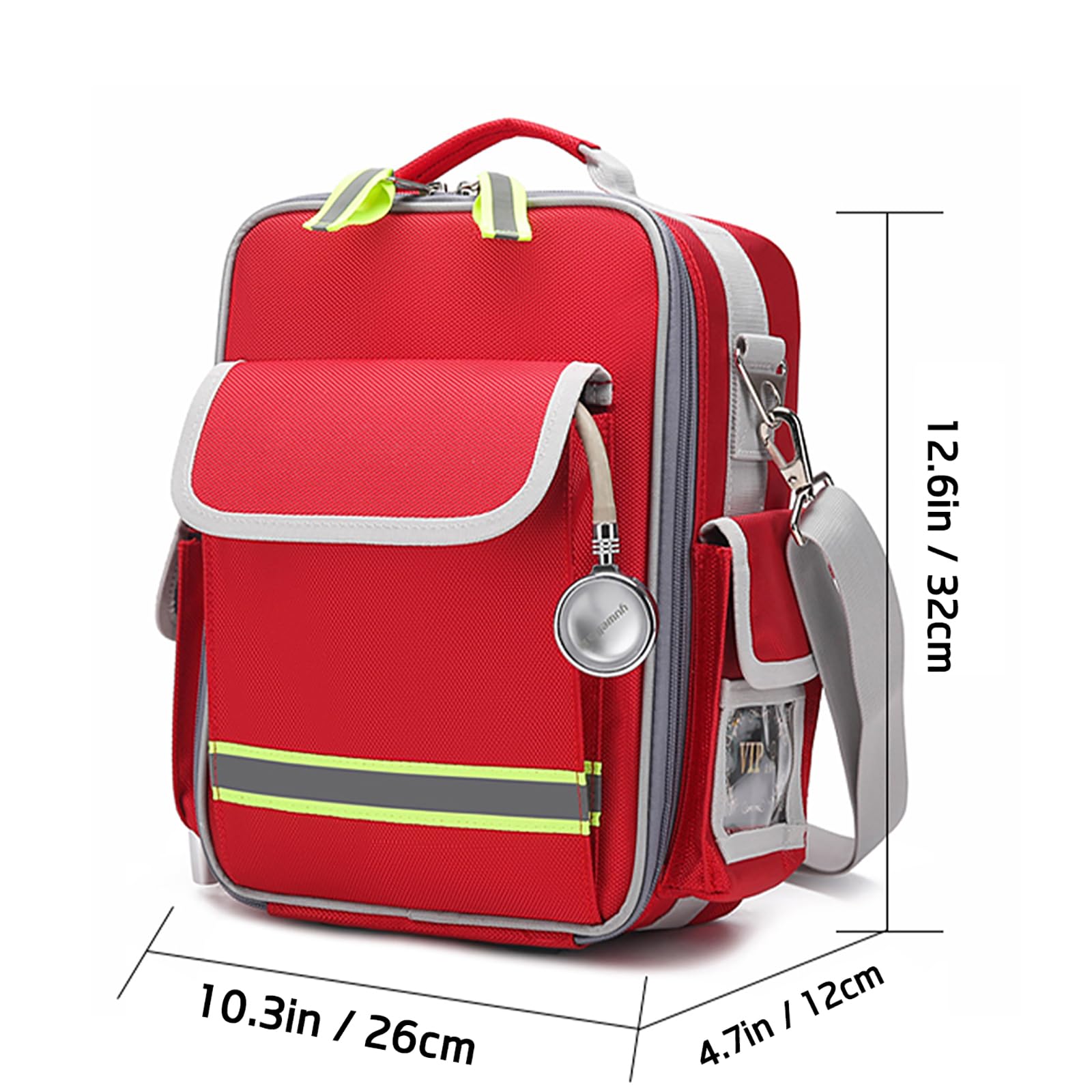 Notfallbeutel leer,medizinische Tasche mit Griff und Schultergurt,für die Pflege zu Hause,Outdoor,Wandern,Reisen
