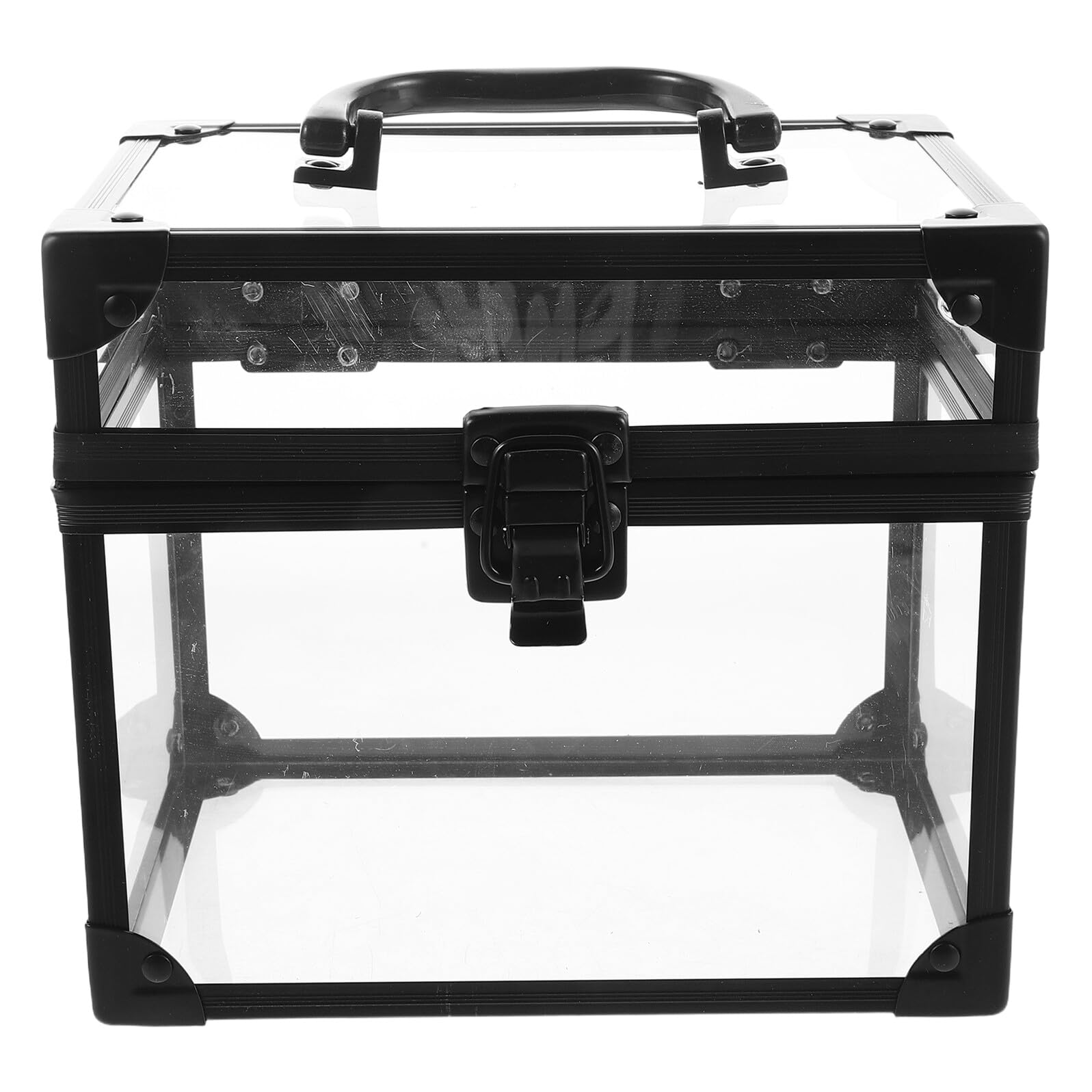 Scatola Porta Dischi in Vinile Trasparente con Coperchio, Custodia per Album Dvd ad Alta Capacità 17,5X12,5X15 CM, Porta CD e Giochi CD Organizer per Casa e Studio