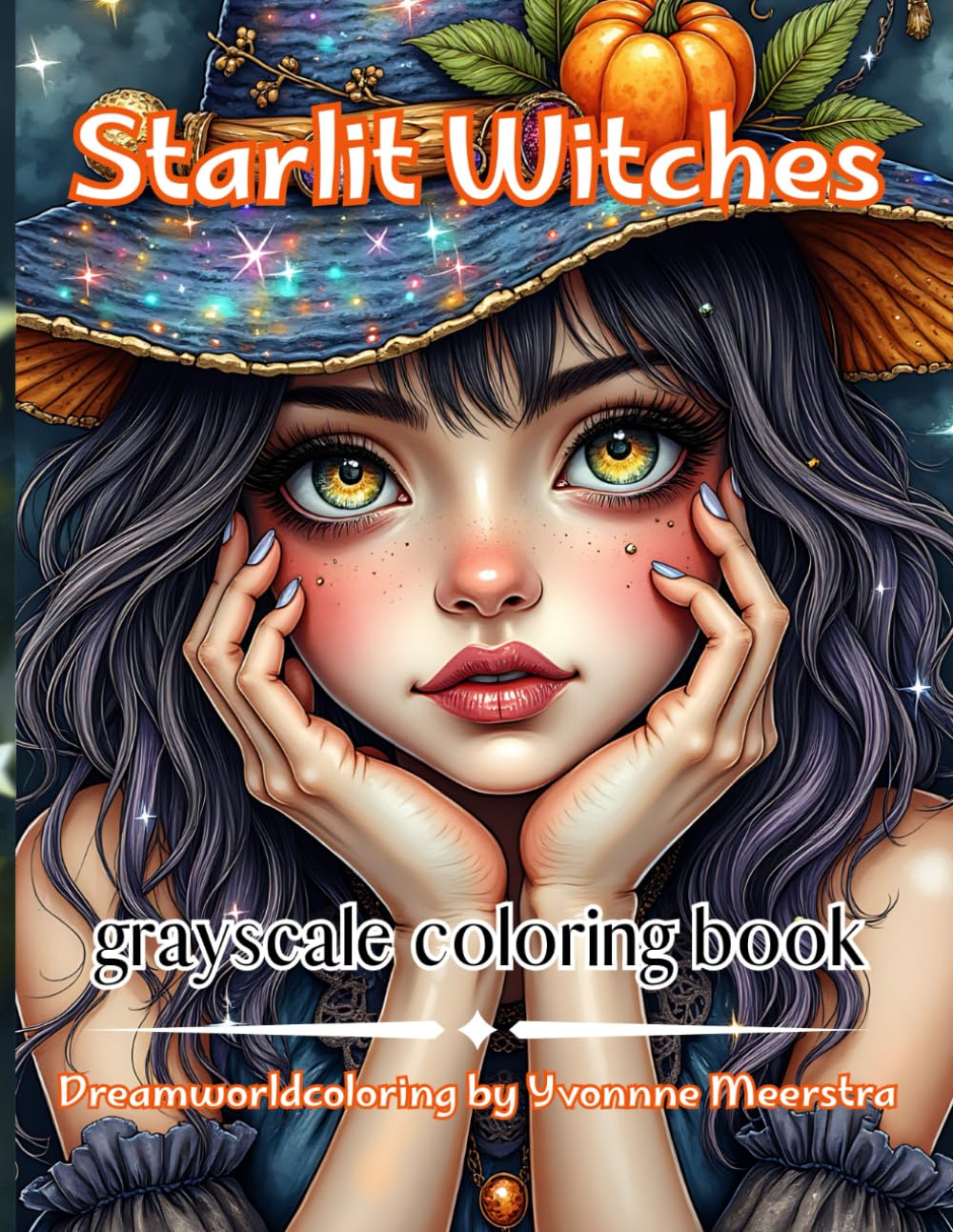 Starlit Witches: A Magical Fantasy Coloring Book for Adults with Enchanted Portraits, Celestial Details and Dreamlike Characters