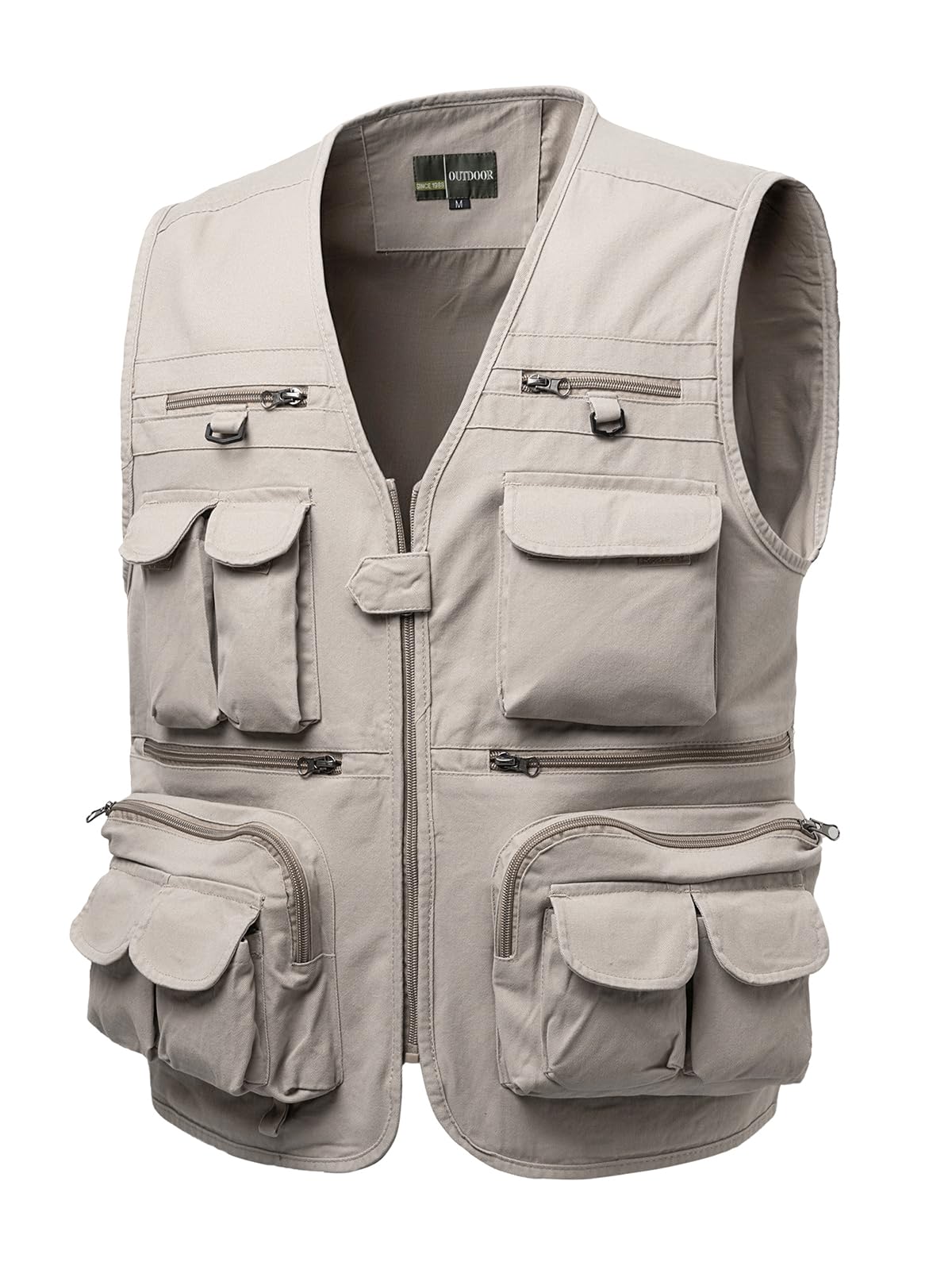 Gilet da Pesca da Uomo Safari Estivo Gilet da Fotografo Senza Maniche Caccia Sportivo Giubbino