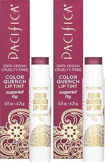 Beauty, Color Quench Tinted Lip Balm, Sugared Fig, Coconut Oil, Cocoa Seed Butter, Vitamin E, Moisturizer, Dry Cracked Skin, Talc/Mineral Oil/Paraben Free, Vegan & Cruelty Free