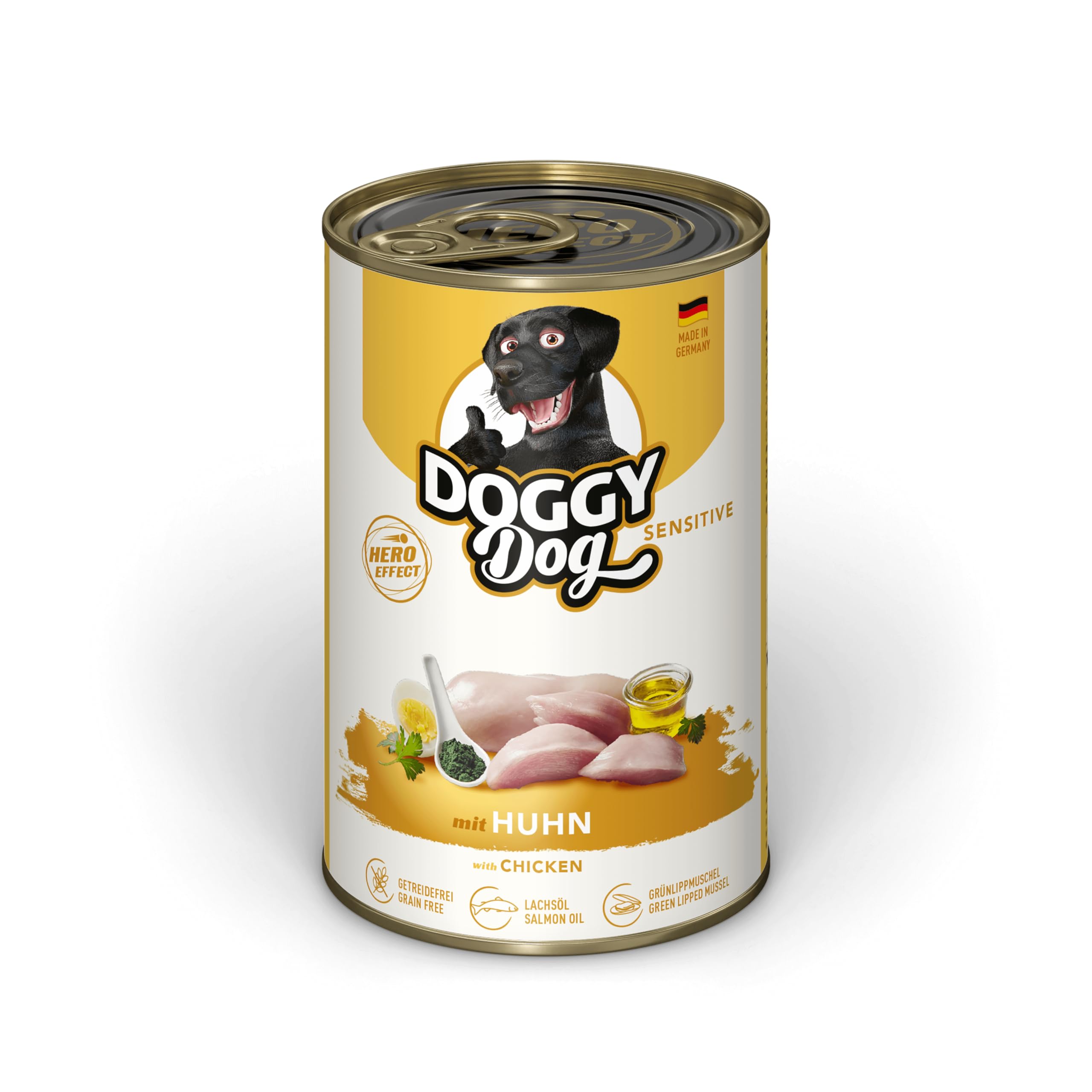 Paté Agnello Sensitive Per Cani - 10 Lattine Da 150g, Senza Cereali, Con Olio Di Salmone, Made In Germany - Foto 5