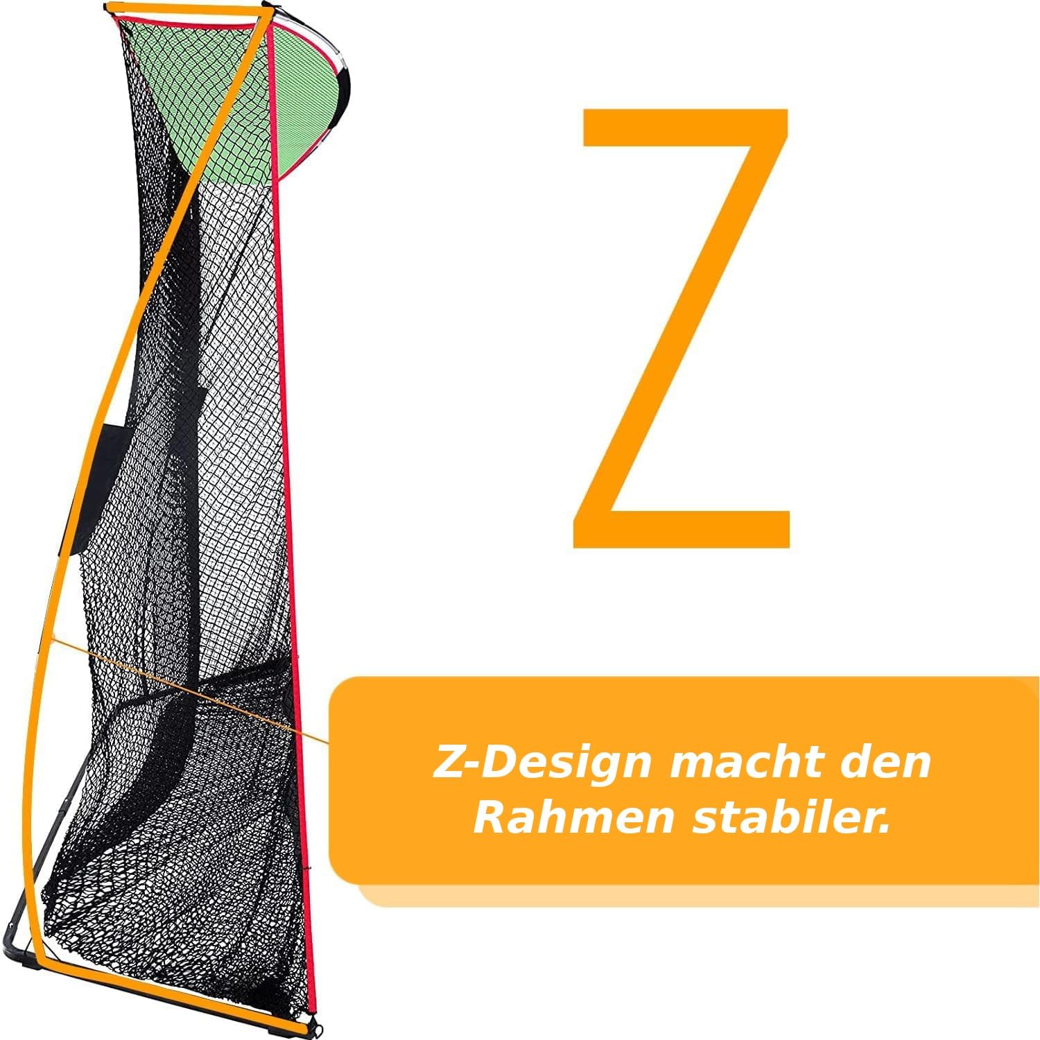 Golfnetz 305x240 cm: stabiles Golf Übungsnetz für Garten Garage Indoor Outdoor mit Glasfaser Metall Rahmen platzsparendes Abschlagnetz Driving Range Netz inklusive Zielscheibe Tragetasche