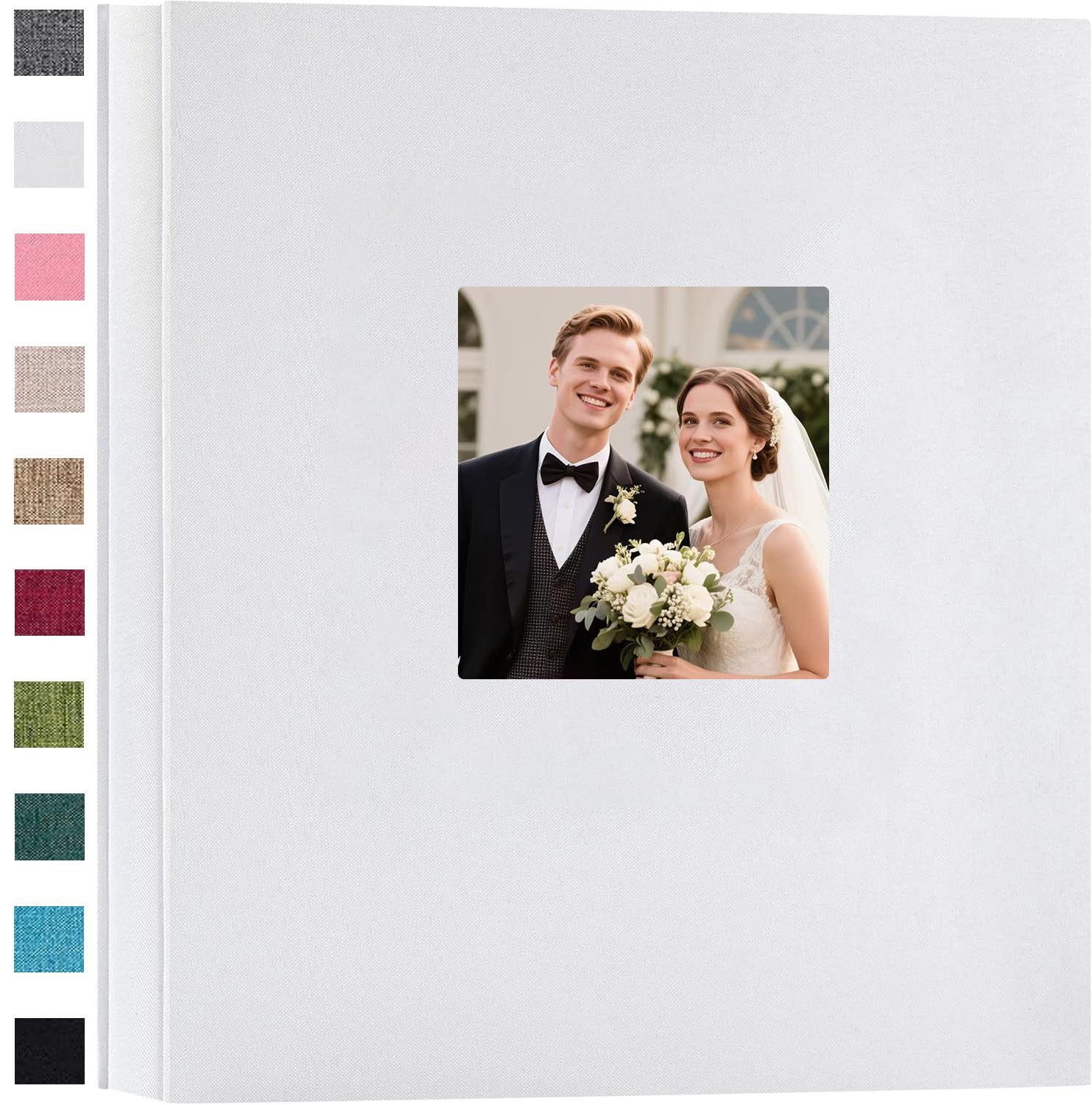 Ponping Linen Hardcover Photo Album 6x4 600 Photos Large Capacity for Family Wedding Anniversary Baby Vacation