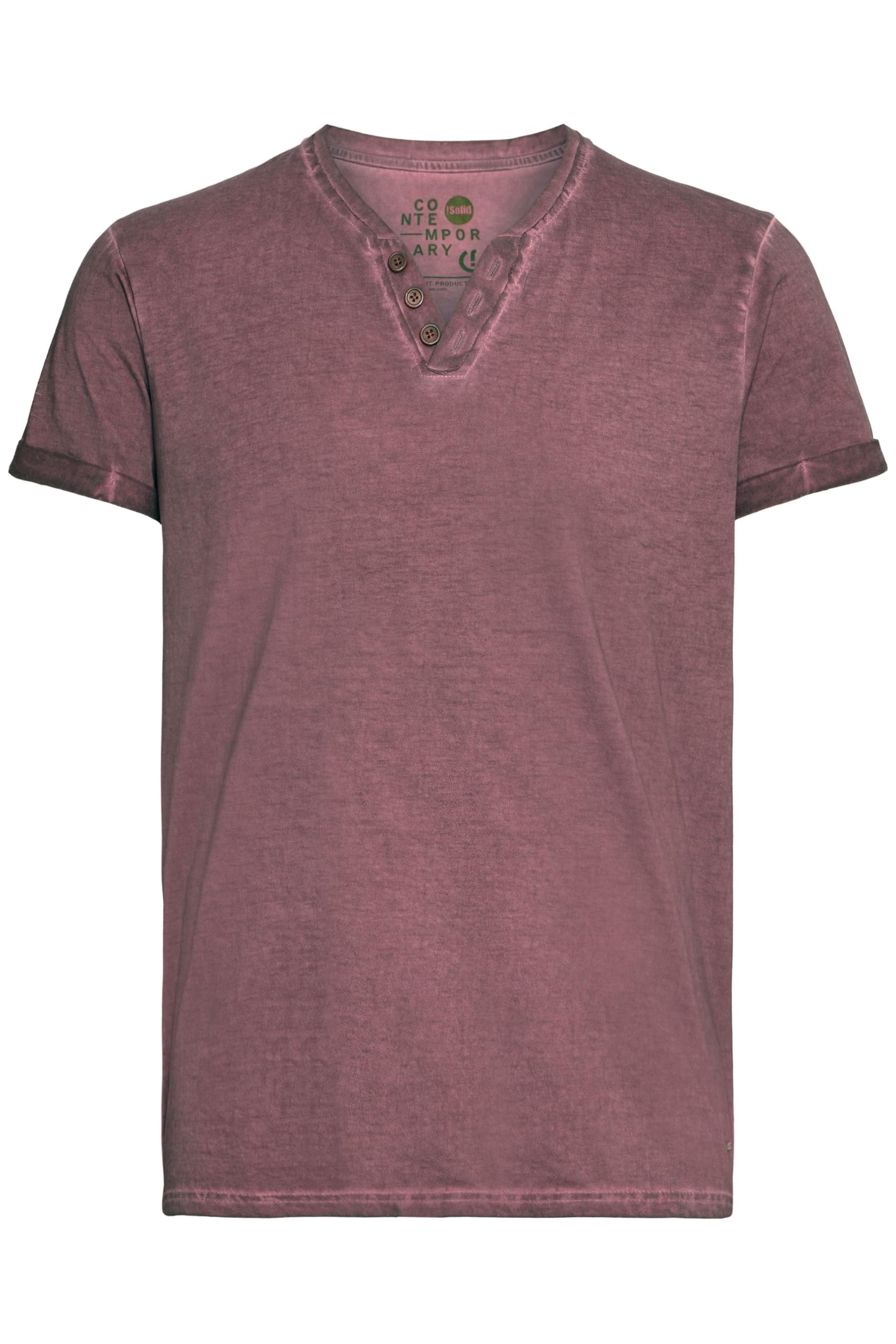 !Solid SDTino Herren T-Shirt Kurzarm Shirt mit V-Ausschnitt 100% Baumwolle Regular fit