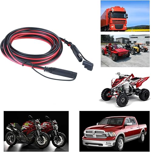 Miniatura 3 de Ovitar - Cables de carga SAE a SAE, 12 Voltios a 24 Voltios, con extensión y desconexión rápida