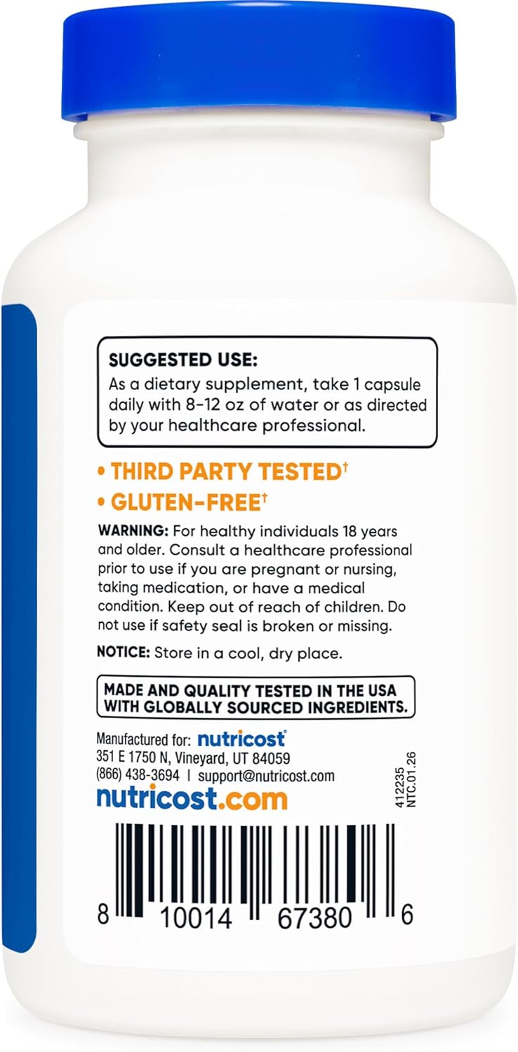 Nutricost Calcium D-Glucarate 500mg, 120 Capsules - Gluten Free, Non-GMO, Vegetarian Friendly (Pack of 2)