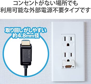 Amazon | エレコム HDMIケーブル 長尺 30m 4K対応 アクティブ