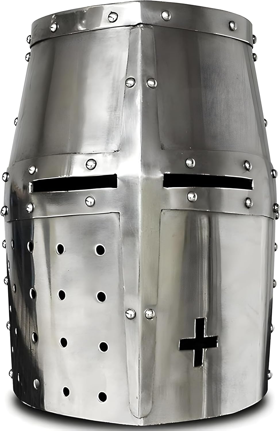 Medieval Warrior Templar Crusader Knights Helmet Wearable for Adult Medieval Costumes