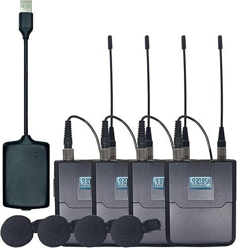 Beltpack Micrófono Lavalier inalámbrico para YouTube, Podcasts, Conferencias