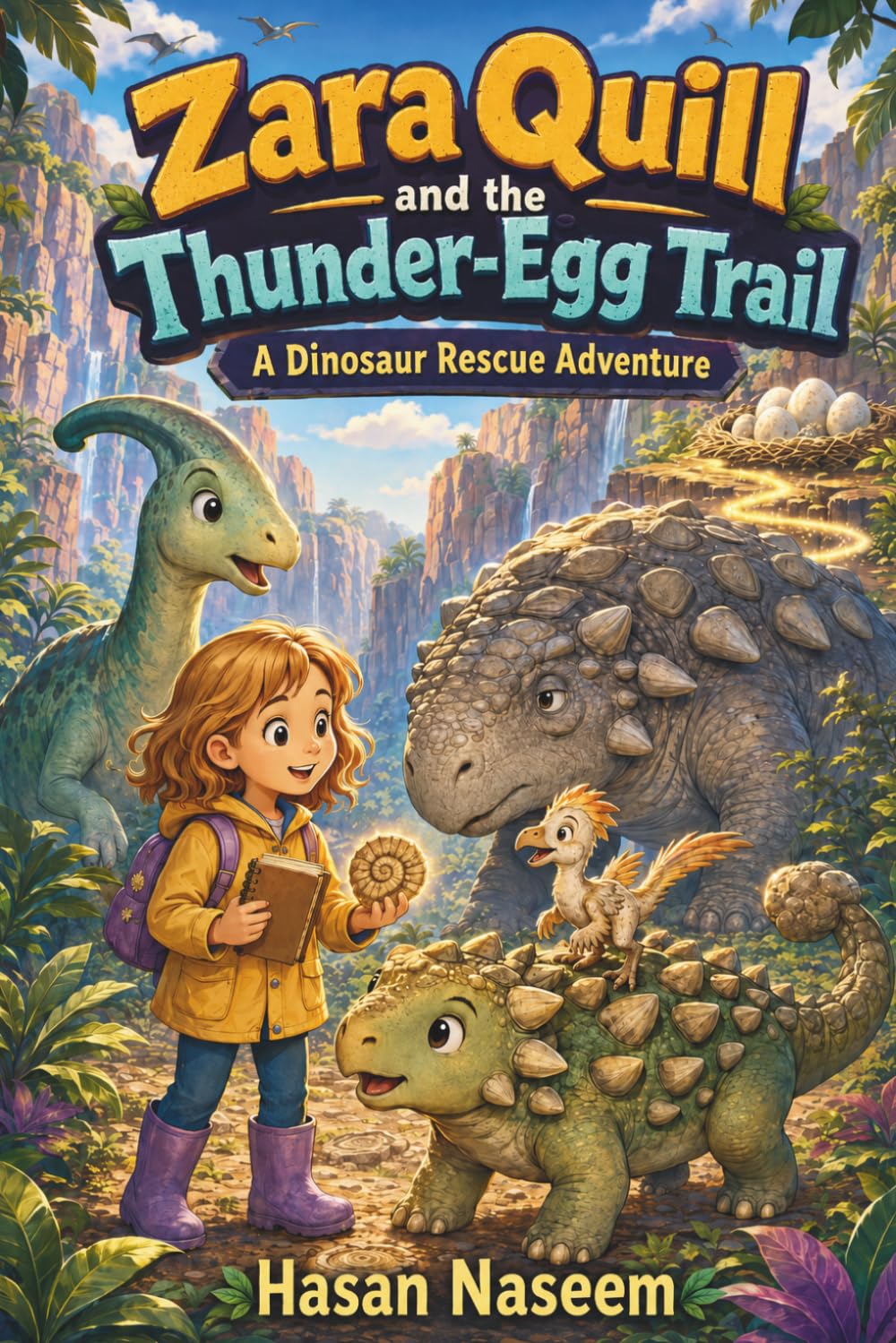 Zara Quill and the Thunder-Egg Trail: A Dinosaur Rescue Adventure About Courage, Curiosity, and Teamwork