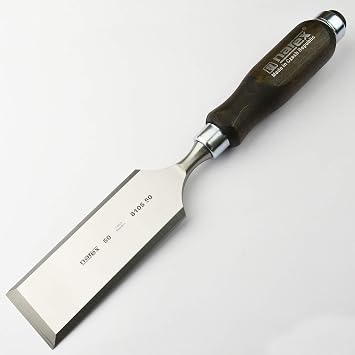 Narex Piercing Chisel - Flat with Dark Grip - 50 mm