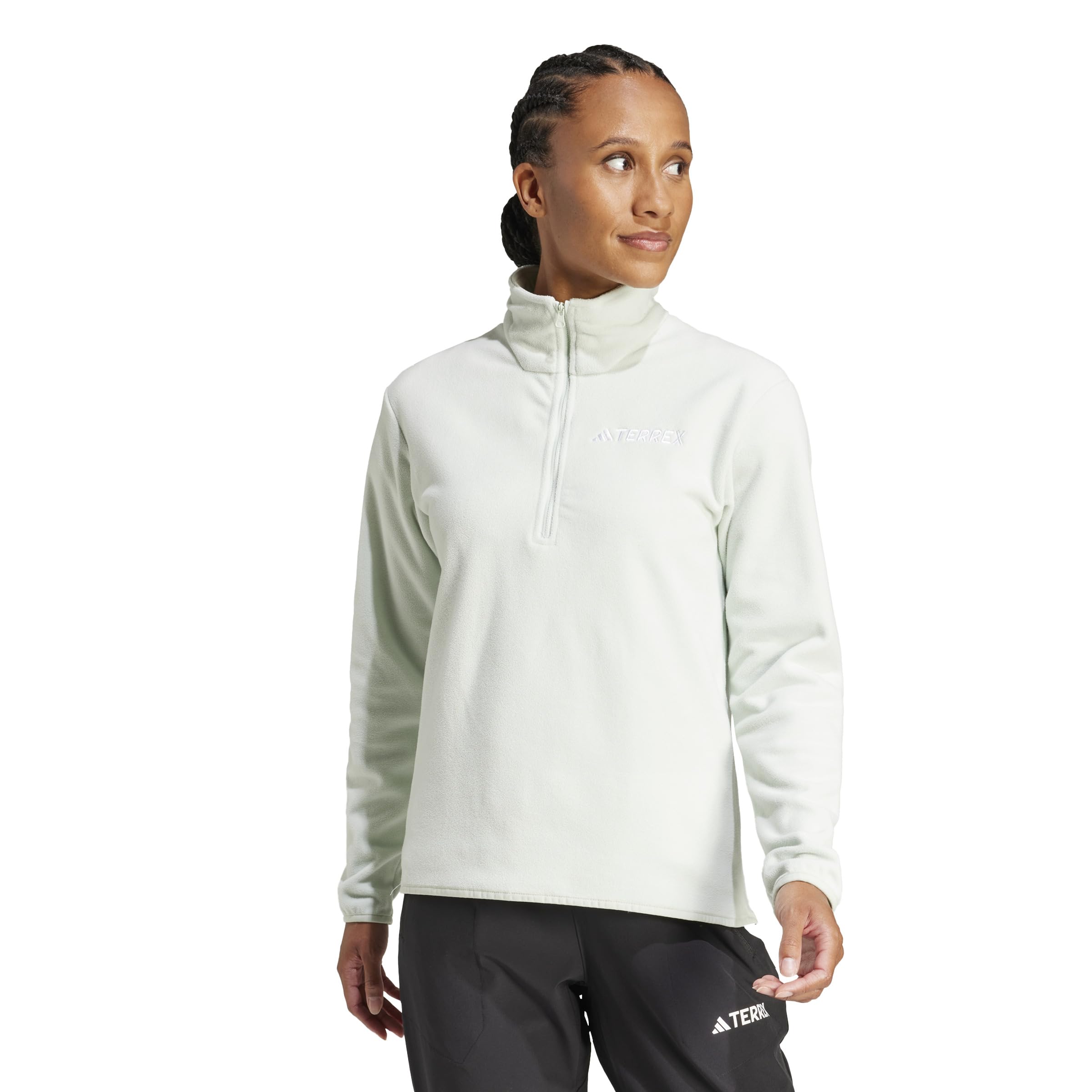 adidas Women's Sudadera de Felpa con Cremallera hasta el Pecho Multi Essentials