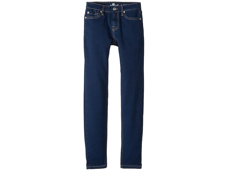 

7 For All Mankind Kids Skinny Jeans in Rinsed Indigo (Big Kids) (Rinsed Indigo) Girl's Jeans