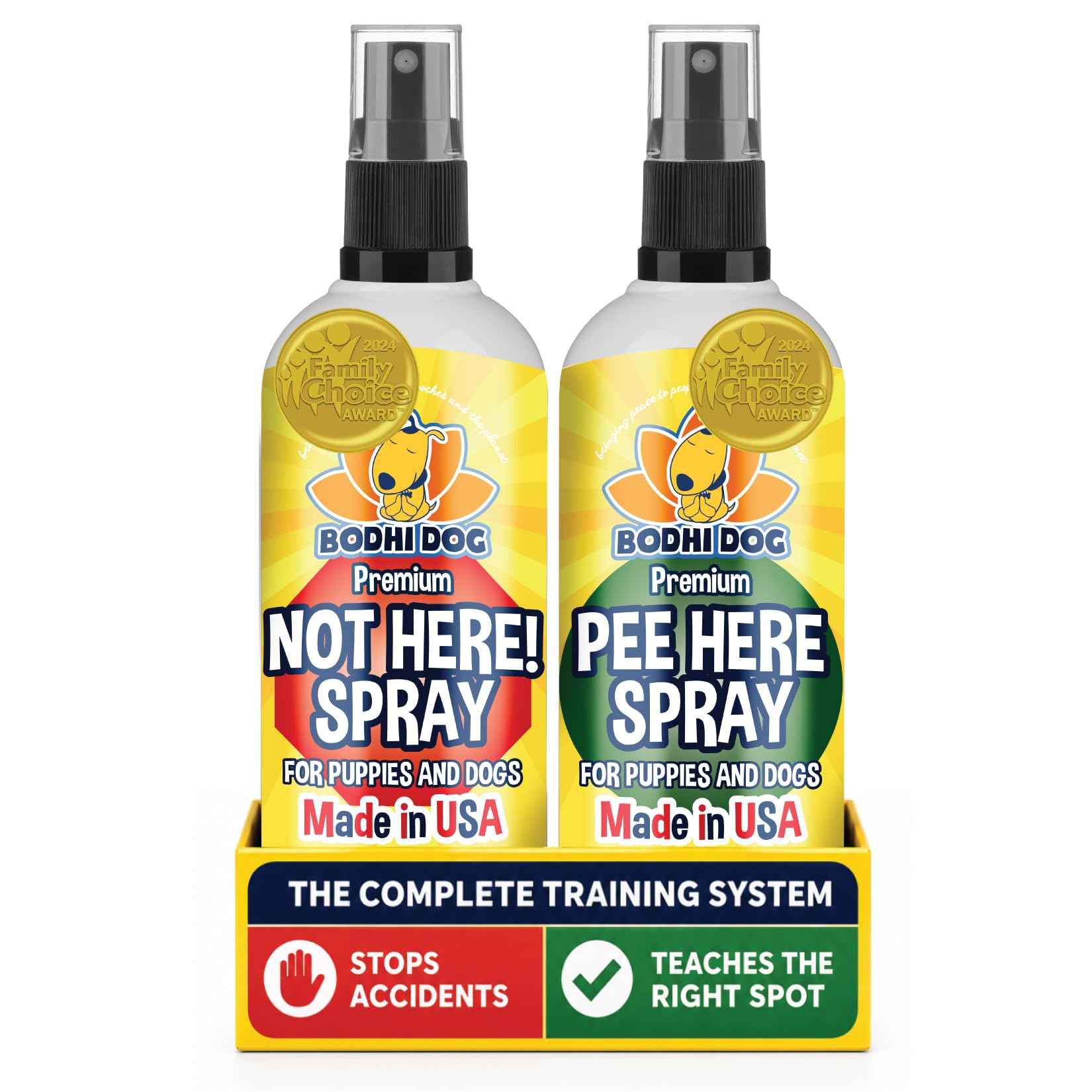 Bodhi Dog Potty Training Complete System - Not Here + Pee Here Sprays Bundle - Stops Marking &amp; Teaches The Right Spot (Bundle)