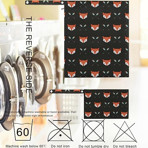 Miniatura 6 de visesunny Foxes and Arrow Animal - 2 bolsas húmedas con bolsillos con cremallera, lavable, reutilizable, espaciosa, bolsa de pañales para viajes,
