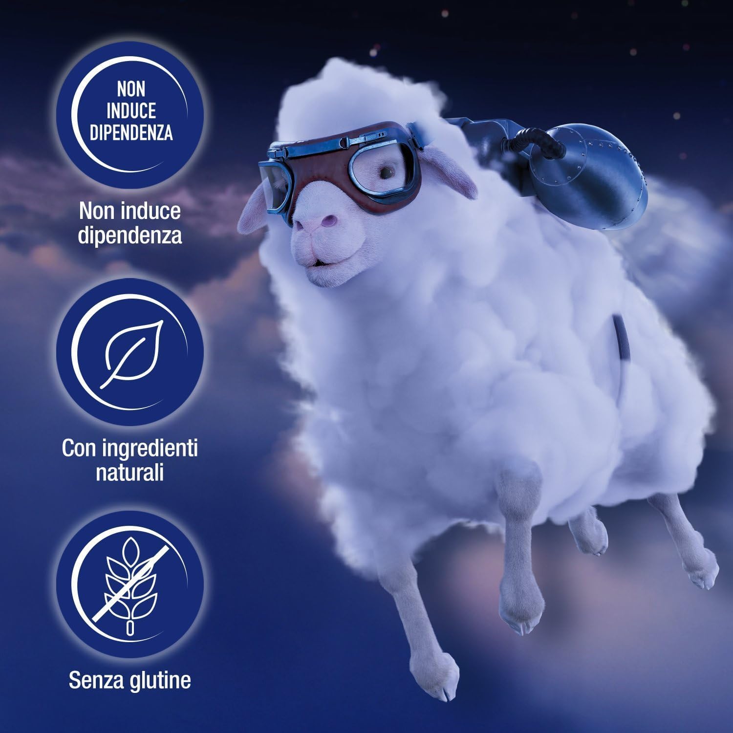 Novanight Tripla Azione Melatonina per Dormire, Integratori per Dormire, Disturbi del Sonno - Senza Glutine, con Melatonina, Escolzia, Passiflora, Melissa, Non Induce Dipendenza (30 Compresse)