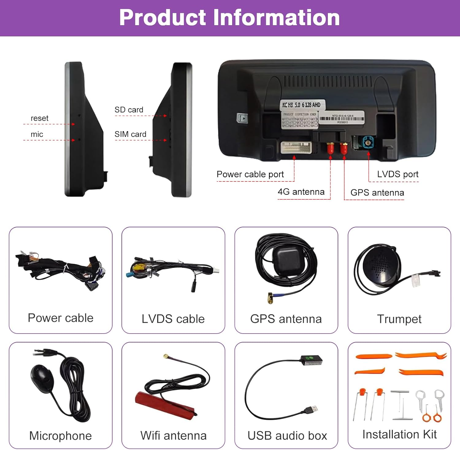 Informazioni sul prodotto e componenti inclusi