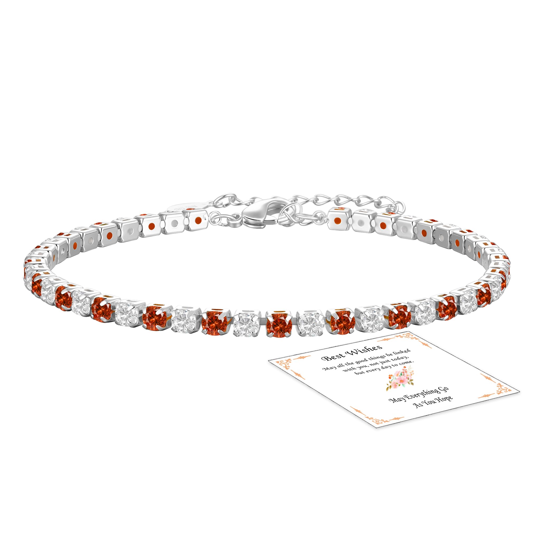 Aretas Bracciale da donna in argento Sterling 925, regolabile, regalo di compleanno, Natale, per lei, donne, fidanzate