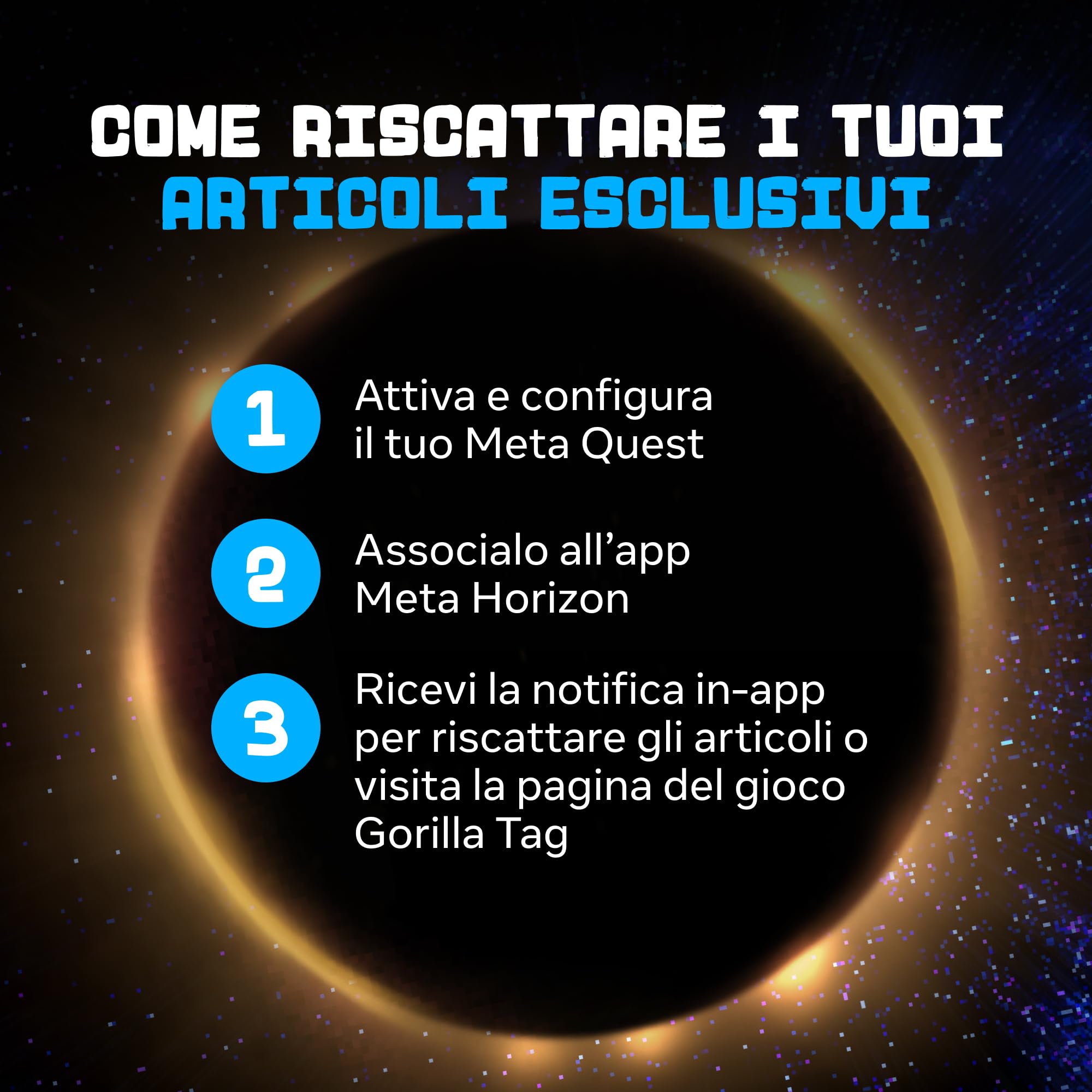 Meta Quest 3S 128 GB Visore Realtà Virtuale Senza Cavi Bundle Gorilla Tag Cardboard Monkenaut Esclusiva Amazon