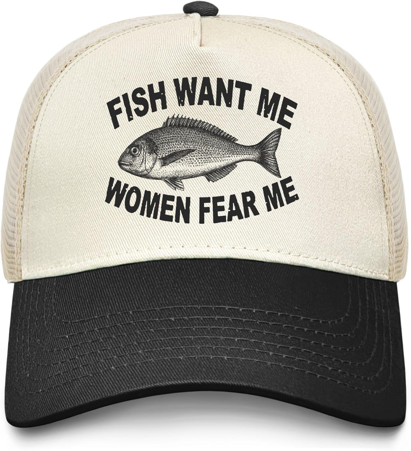 Hat Women Want Me Fishes Fear Me Hat for Women Dad Hats Trendy Caps
