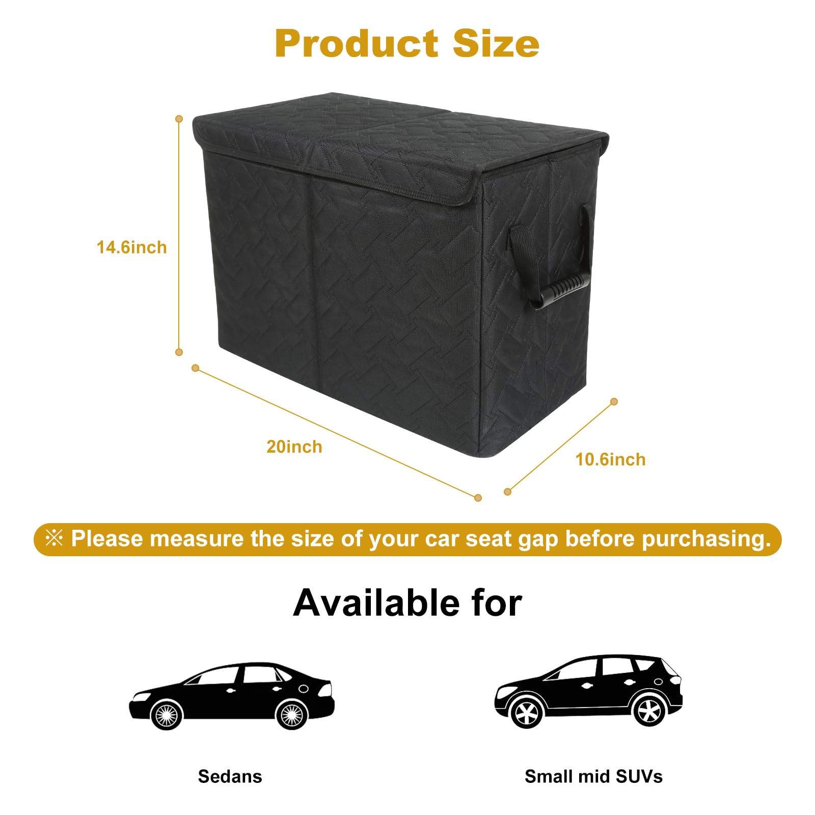 Car Seat Extender for Large Dogs, Front & Back Seat Extender for Dogs up to 180 LBS with Large Storage for SUV or Small Trucks, Gap Filler Prevent Pets from Falling - image 3
