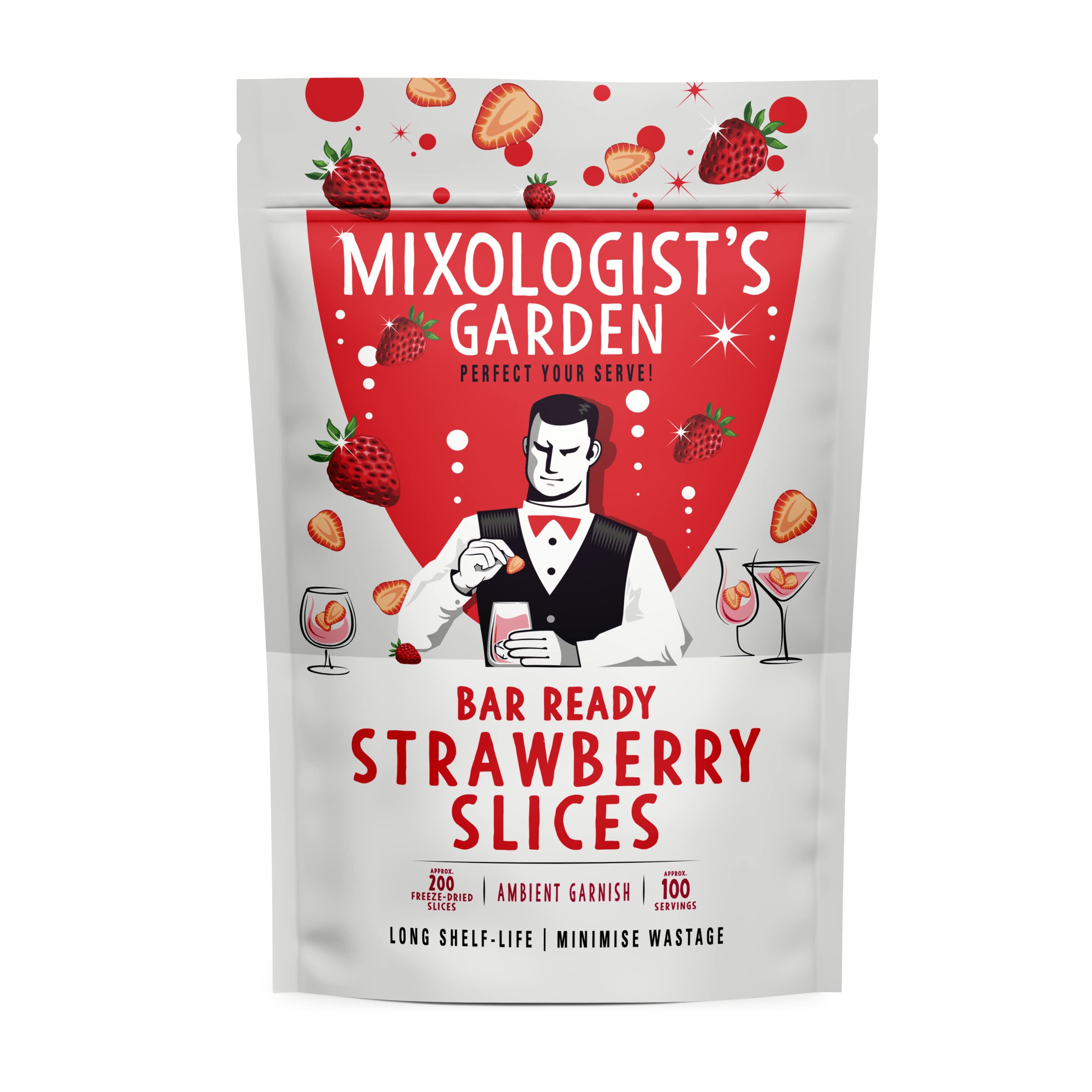 Buy Mixologist's Garden FreezeDried Strawberry Slices 200+ Slices