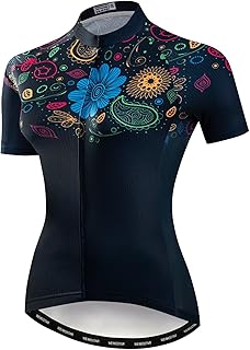 JPOJPO Womens Cycling Jersey, Mountain Bike Jersey Women Shirt Tops S-2XL - Four Fabric Made