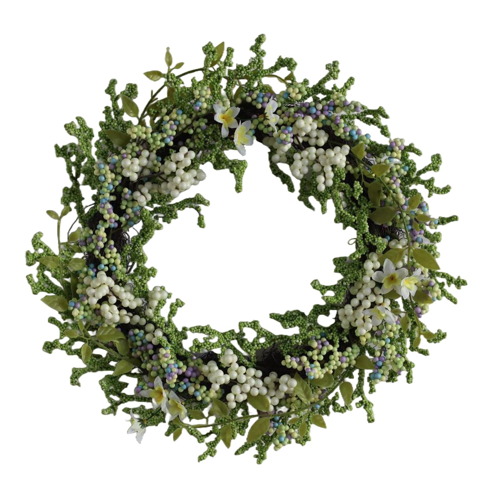 Amslsiu Vibrant Spring Wreath Outdoor Door Entry Creates Welcoming Atmosphere With Beautiful Floral Display Home Wreaths For Front Door All Year Round All