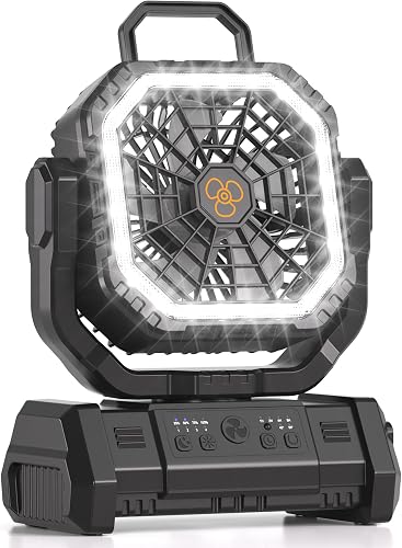 45% off promo code for Portable Rechargeable Fan 20000mAh Battery Powered Camping Fan on Amazon