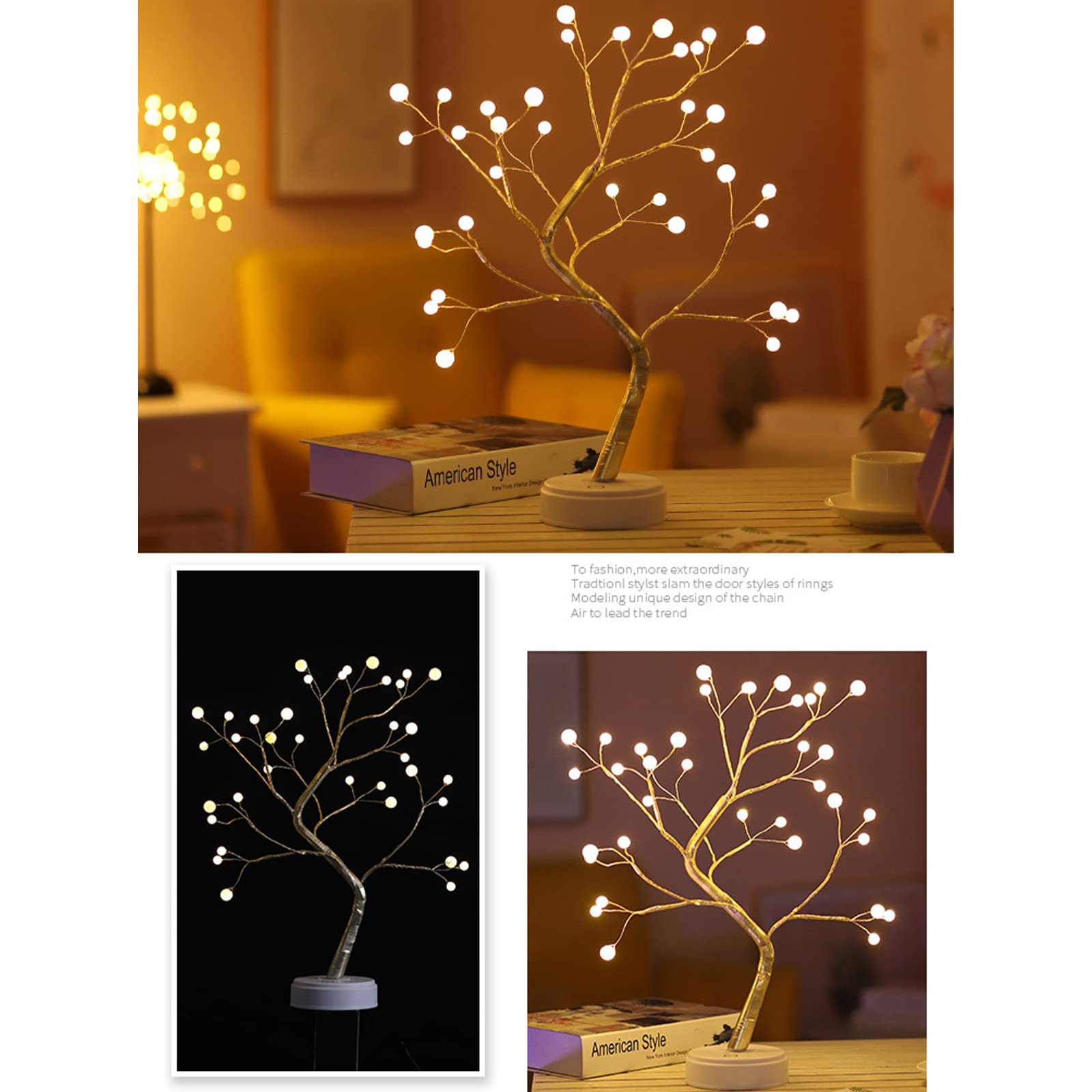 Mini Sapin De Noël LED 15cm Avec Base Bois - Arbre Artificiel Lumineux Pour Bureau Et Décoration Maison