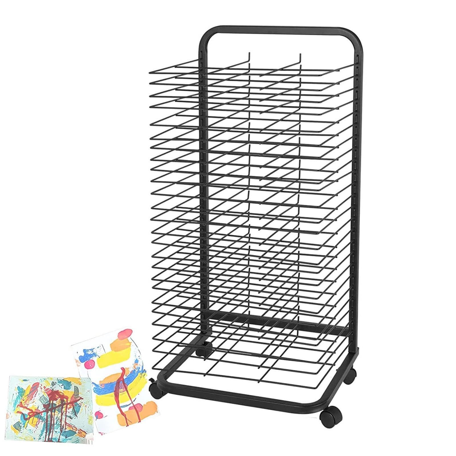 Suszarka Do Obrazów – Mobilny Metalowy Stojak Do Przechowywania Obrazów, Składany Stojak Do Suszenia Obrazów Olejnych Na Powietrzu Do Sal Lekcyjnych, Solidny Metalowy Stojak Do Obrazów, Z Uniwersalny