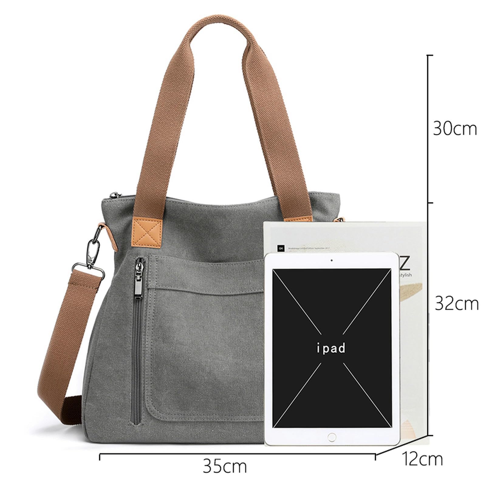 MdybF Torba na ramię płócienna torba na ramię dla kobiet torebka damska o dużej pojemności torba na zakupy torby crossbody