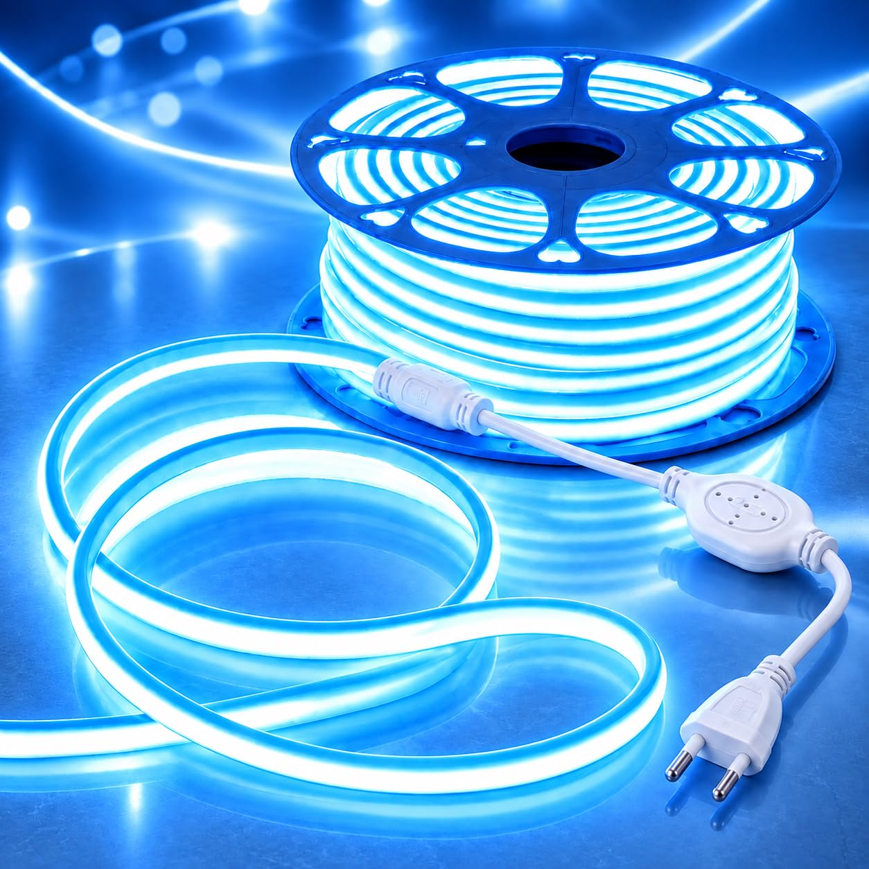 30M Warm White LED Neon Strip Light - Waterproof & Cuttable -12