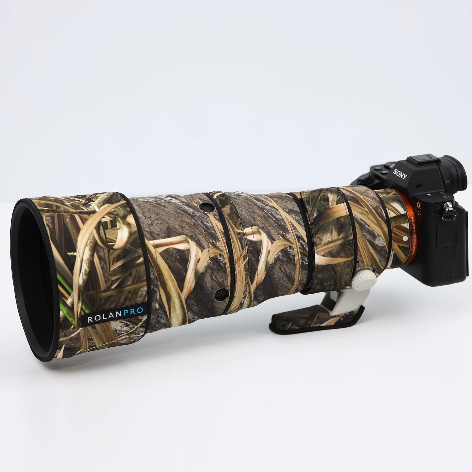 Rolanpro Funda protectora de lente para Sony FE 400 mm F4.5 GM OSS (SEL400F45GM, funda protectora de lente, impermeable para fotografía de vida silvestre 400F4.5GM, observación de aves