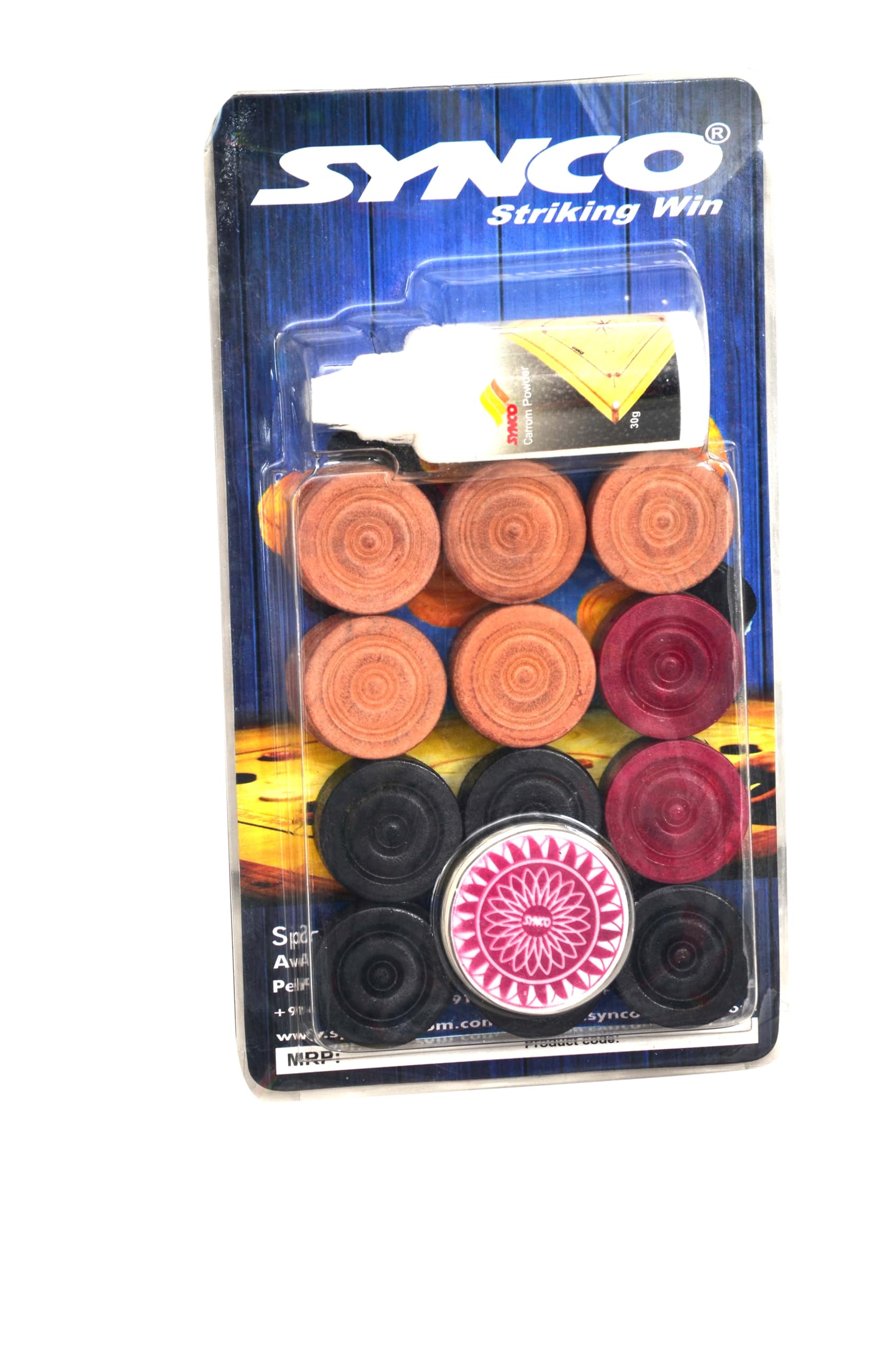 Synco Carrom Coins with Striker and Carrom Powder Set (B08DL6XN5K) Amazon Price History, Amazon Price Tracker