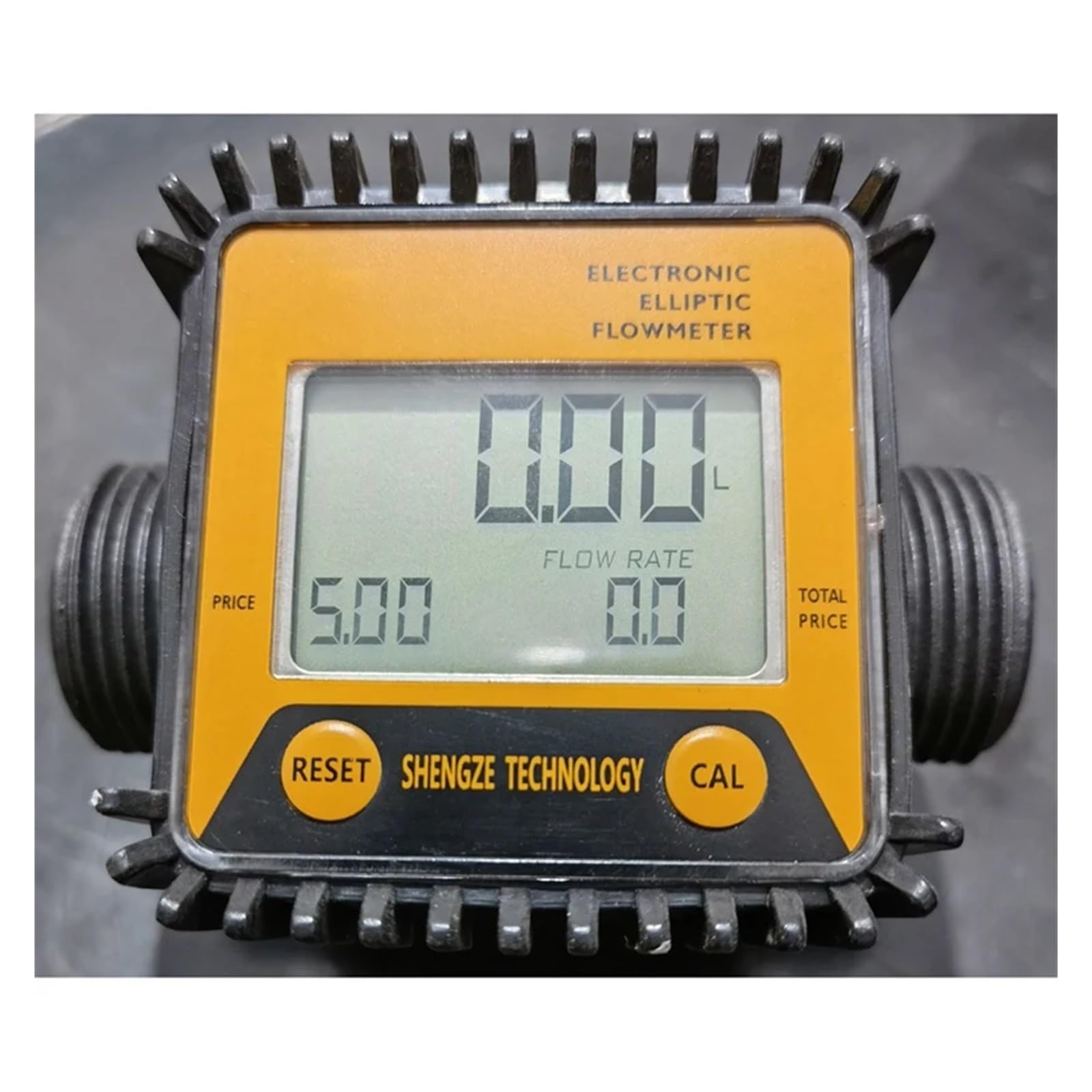 Medidor de flujo de turbina digital Caudalímetro Con Pantalla Electrónica K28 For Medir El Caudal De Urea Del Contador De Metanol con pantalla digital(Oranje)