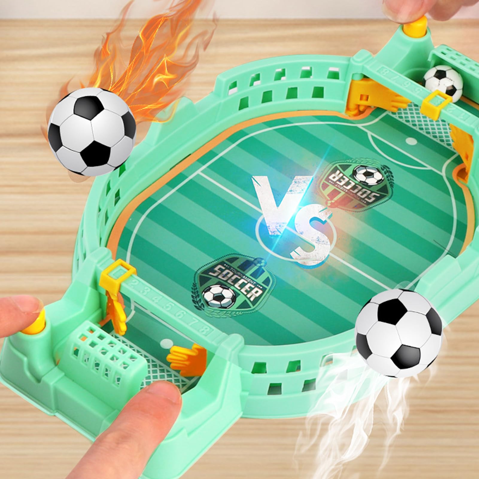 Football Table Game for 2 Players Interactive Enhance Children Coordination Skills Finger TrainingToy Plastic Material Pinball Games for Boys Girls