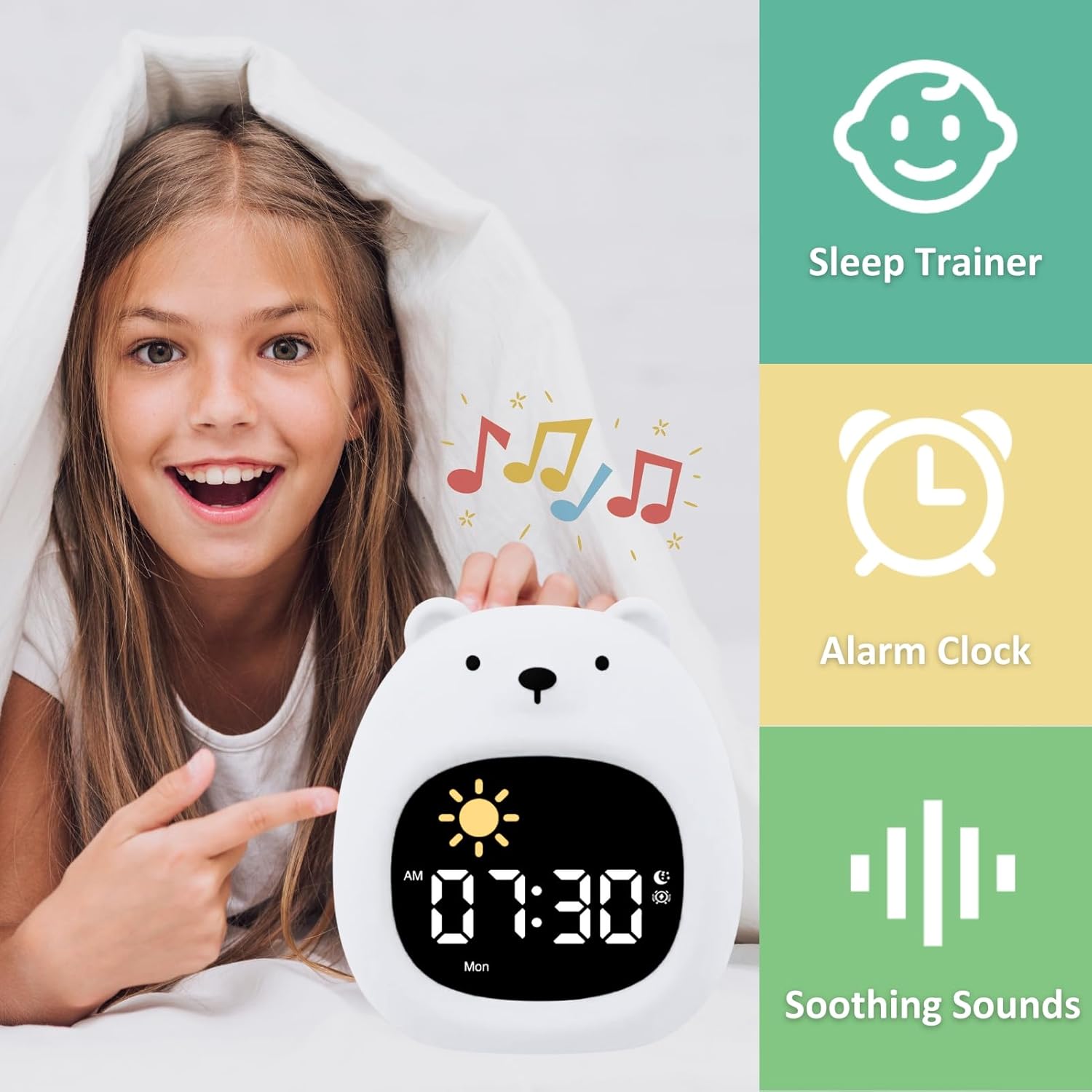 Wake Up Happy: The Ultimate Kids Alarm Clock for Sleep Training!
