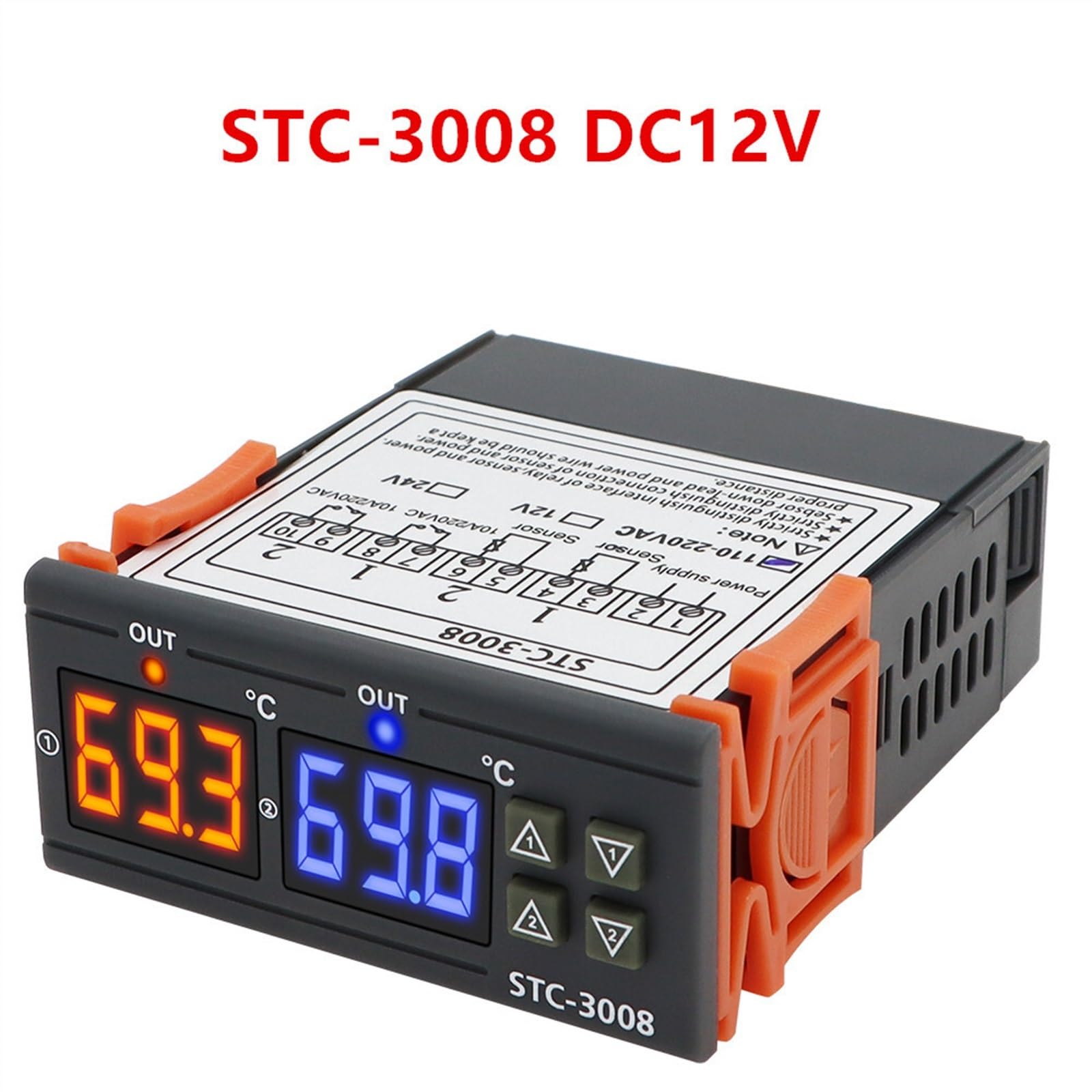 STC-1000 STC-3028 STC-3008 Cyfrowy Wilgotność Regulator Wilgotności Termometr Czujnik Podgrzewacz Chłodziarka 24 V/220 V (STC-3008 DC12V)