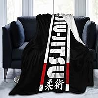Vista 2 de Jiu Jitsu - Manta de franela suave y mullida para sofá, cálida y decorativa