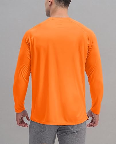 Miniatura 8 de KEFITEVD Camisas de manga larga con protección solar UV UPF 50+ para hombre, de secado rápido, para senderismo, pesca, natación