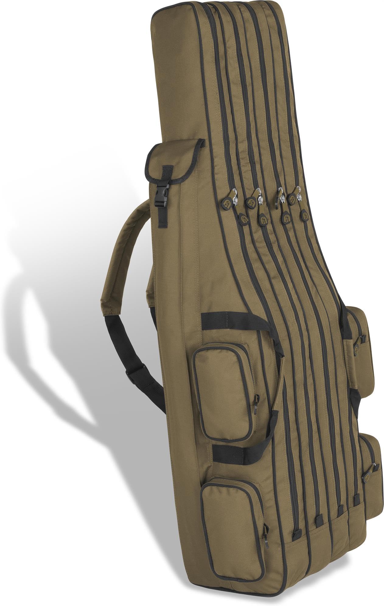 normani Wasserabweisende Angeltasche Rutentasche Angelrucksack Rod Case Fishing Bag Angelrutentasche -wählbar 3 oder 4 Rutenfächern - 125 cm bis 190 cm