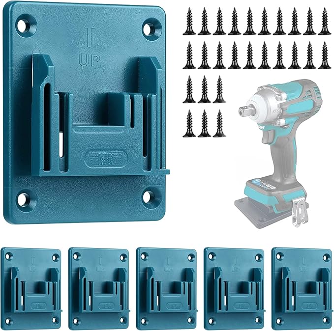 6 Packs Tool Holder Mount for Makita 18V 14.4V Drill Tools Holder