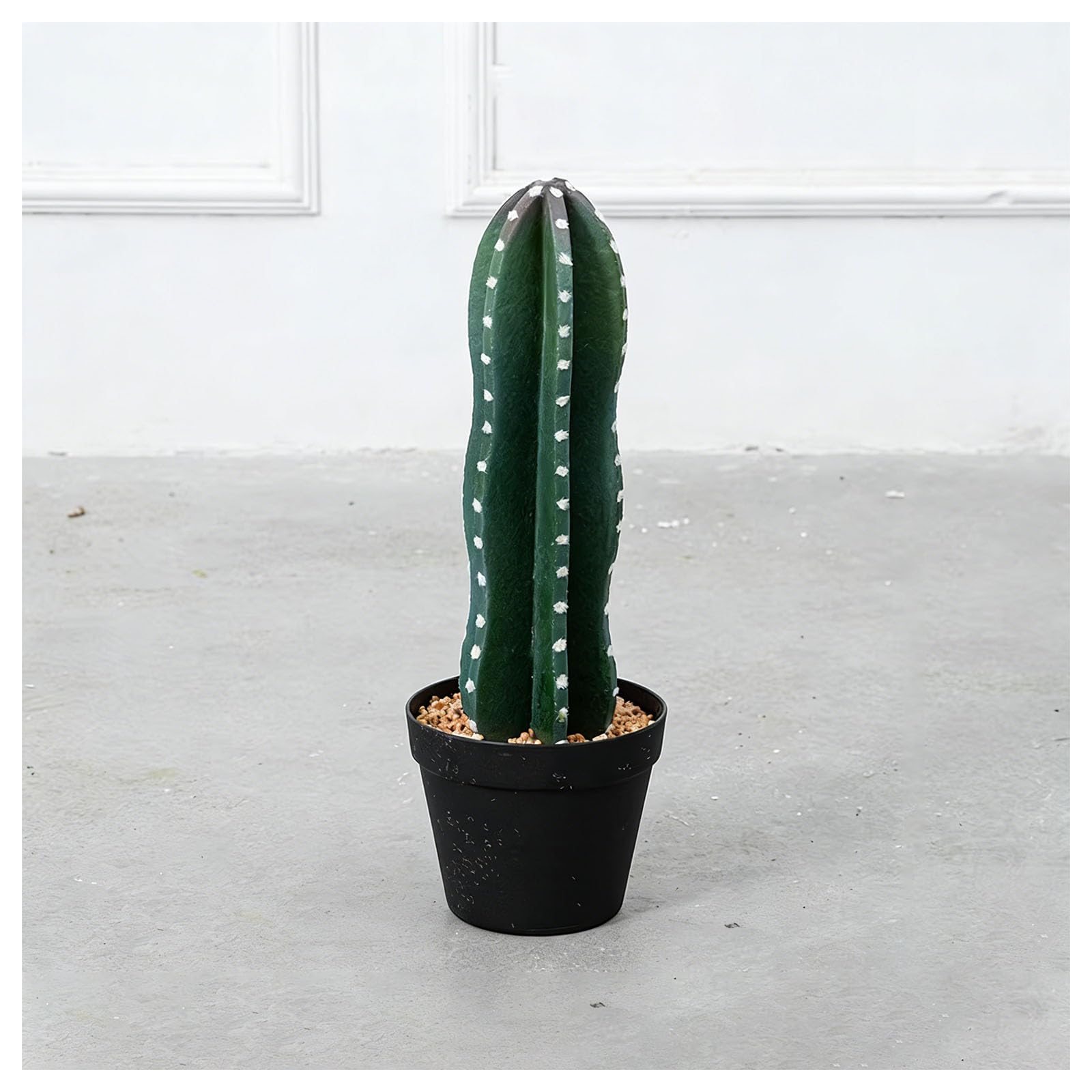 Künstliche Kakteen, künstliche Kakteen in Töpfen, für Zuhause, Büro, Wohnzimmer, Schlafzimmer, Badezimmer, Küche, Innendekoration, 48 cm Höhe, perfekter Regalakzent