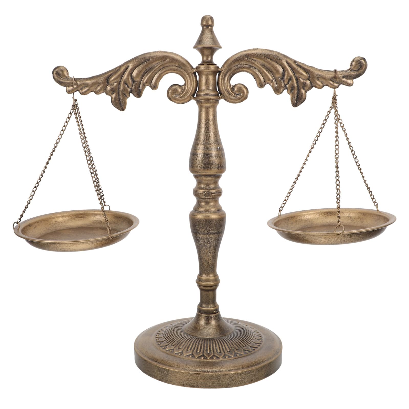 Sculpture d'équilibre objet décoratif de bureau or antique Cabilock pour juge et professeur